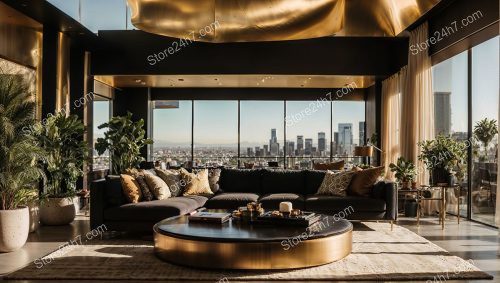 Los Angeles High-Rise Opulent Lounge