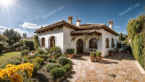 Charming Spanish Villa Bathed in Warm Sunlight