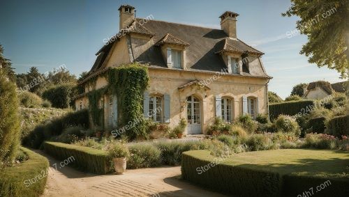 French Country House with Formal Garden