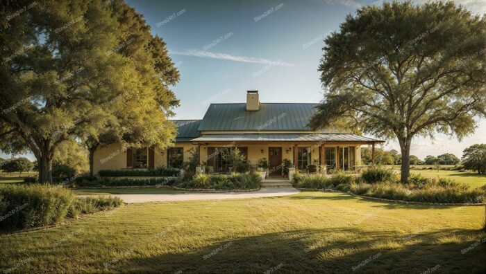 Rustic Texas Home Nestled Among Majestic Oak Trees