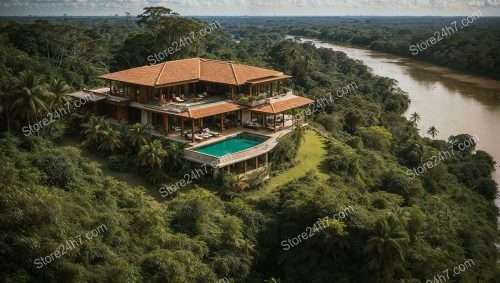 Riverside Villa Amidst Lush Jungle