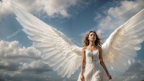 Bridal Angel Wings Sky Elegance