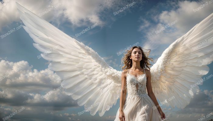 Bridal Angel Wings Sky Elegance