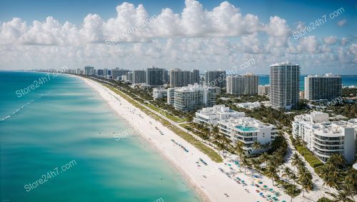 South Florida Coastal Skyline View