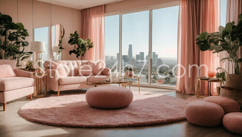Blush Pink Modern Barbie Penthouse