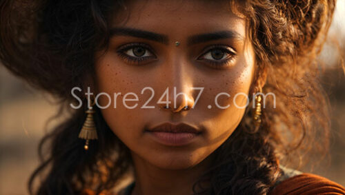 Indian Beauty with Piercing Eyes