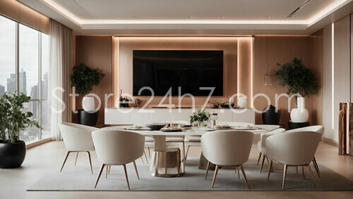 Modern Dining and Entertainment Space
