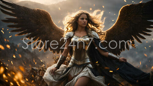 Valkyrie Queen in Mythical Battle