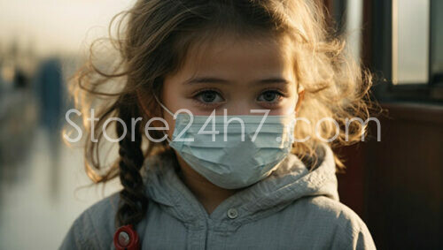 A Child's Gaze Amid Pandemic Uncertainty
