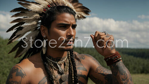 Apache Warrior Feathered Headdress Majestic