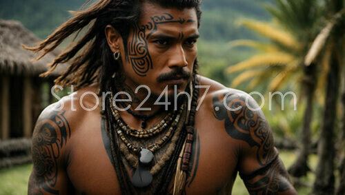 Polynesian Warrior Tribal Tattoos Strength
