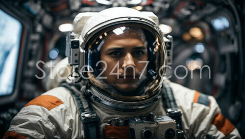 Astronaut Ready for Spacewalk