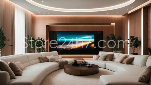Elegant Lounge with a Modern Desig