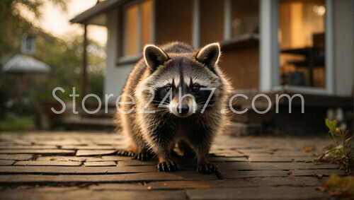 Raccoon Encounter in Cozy Home