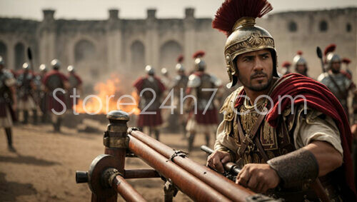 Roman Commander Overlooking Battlefield