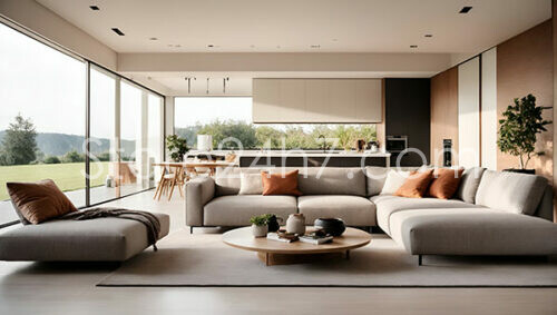 Spacious Open-Concept Living Interior