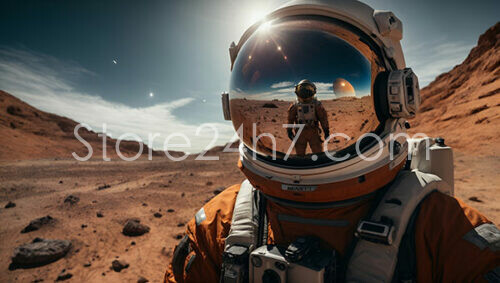 Mars Astronaut Exploration Solar Reflection