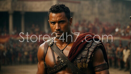 Spartacus Leading Gladiator Rebellion Stand