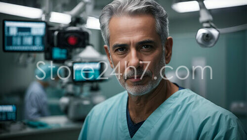 Surgeon Portrait Operating Room Confidence