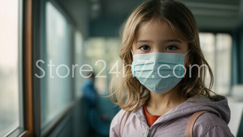 Young Girl Adapts to Pandemic Reality