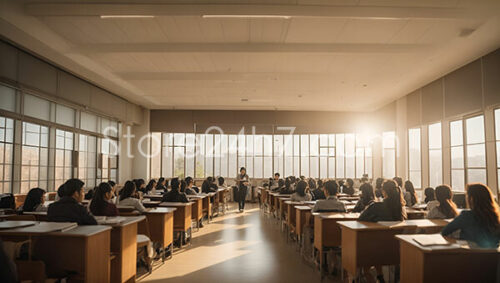 Sunlit Classroom Education Learning Session