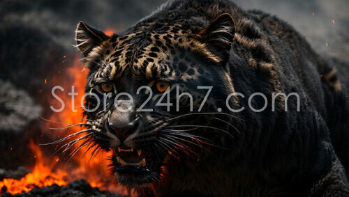 Majestic Jaguar Lava Field Prowl