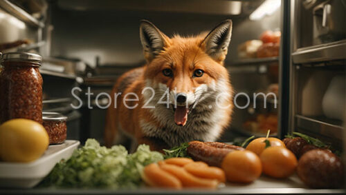 Fox Caught Raiding Fridge