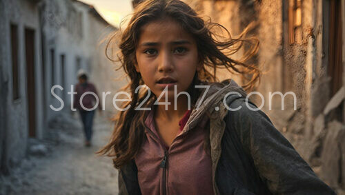 Young Girl in Alley