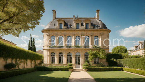 Stately French Chateau with Manicured Gardens