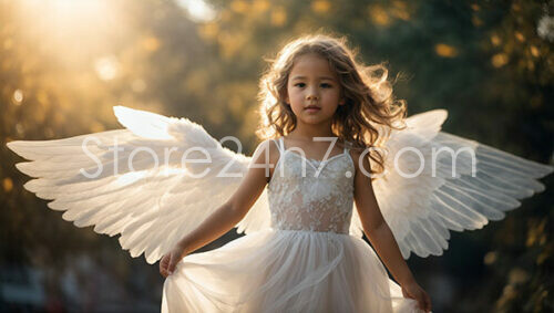 Child Angel in Golden Light