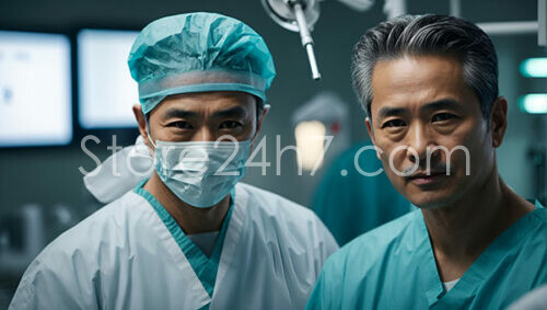 Expert Surgical Team Focused Portrait