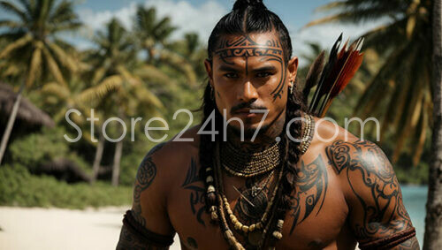 South American Warrior Tribal Tattoos
