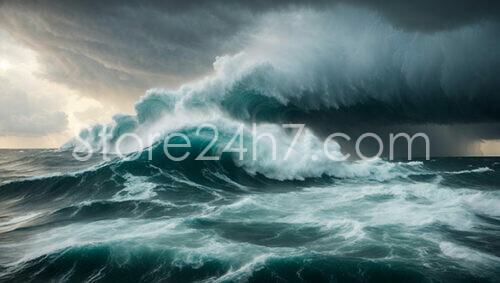 Majestic Ocean Wave Storm Brewing