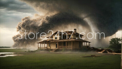 Tornado Rips Through Country House