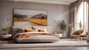 Autumn-Themed Luxury Bedroom Interior