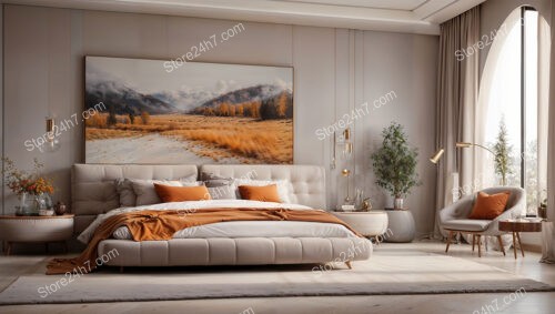 Autumn-Themed Luxury Bedroom Interior