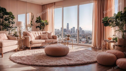 Blush Pink Modern Barbie Penthouse