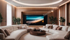 Elegant Lounge with a Modern Design