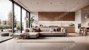 Minimalist Living Room with Natural Light
