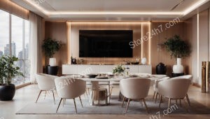 Modern Dining and Entertainment Space