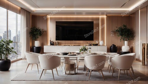 Modern Dining and Entertainment Space