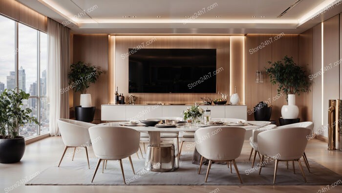 Modern Dining and Entertainment Space