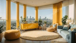 Sunlit High-rise Chic Urban Apartment