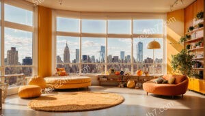 Sunny High-Rise Condo Interior