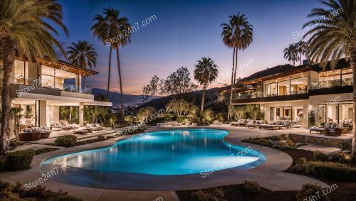 Lavish California Villa Twilight Serenity