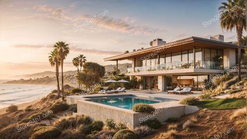 Modern California Villa with Ocean Panorama