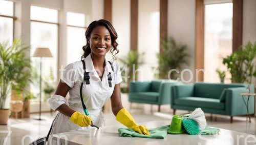 Professional Cleaner Sparkling Indoor Space