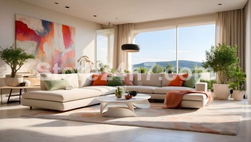 Vibrant Artistic Living Room Decor