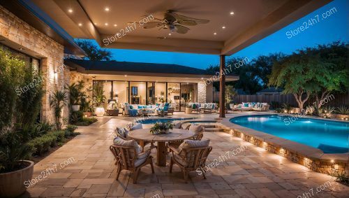 Twilight Serenity at Luxury Pool Home