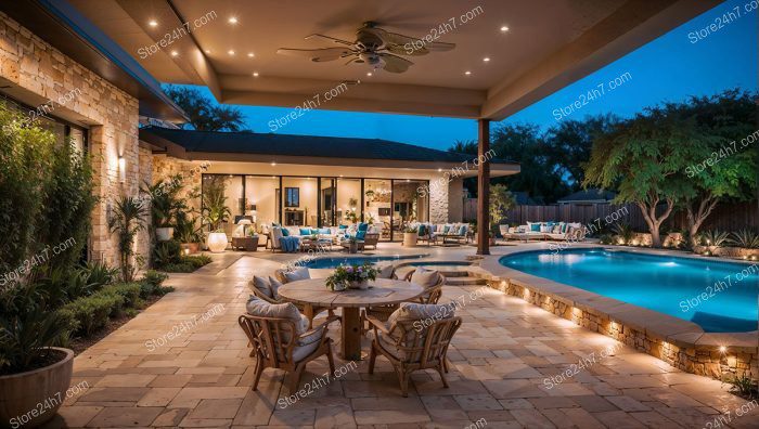 Twilight Serenity at Luxury Pool Home